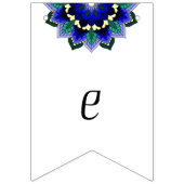 Welkom thuis! Mandala in donkerblauw Vlaggetjes (Derde vlag)