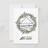 Welkom thuis met aangepaste landkaart kaart (Voorkant)