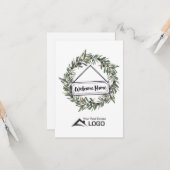 Welkom thuis met aangepaste landkaart kaart (Voorkant / Achterkant in situ)