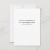 Welkom thuis met aangepaste landkaart kaart (Achterkant)