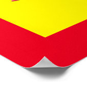 Welkom thuis met rode kleuren in huis poster (Hoek)