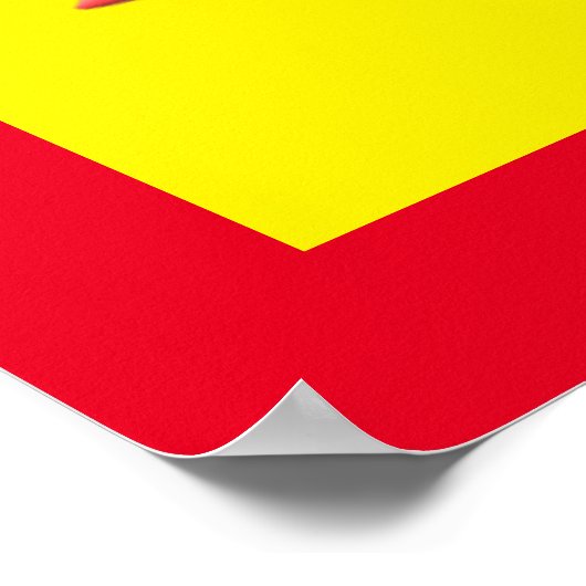 Welkom thuis met rode kleuren in huis poster (Hoek)