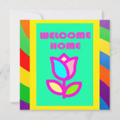 WELKOM THUIS MET STRIPEN EN STROOMPATROON KAART (Voorkant)