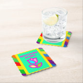 WELKOM THUIS MET STRIPEN EN STROOMPATROON KARTONNEN ONDERZETTERS (Insitu)