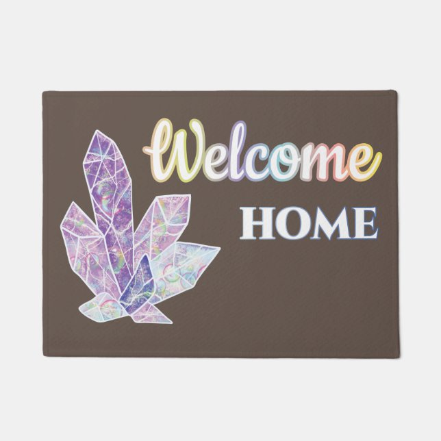 Welkom thuis mijn diamant deurmat (Voorkant)