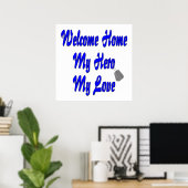 Welkom thuis mijn Hero my Love Poster (Thuiskantoor)