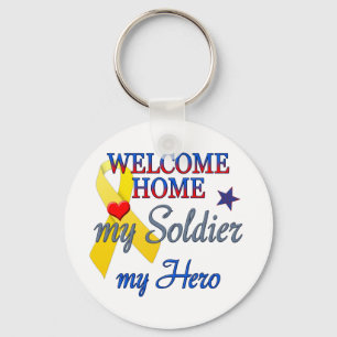 Welkom thuis Mijn soldaat Mijn Hero Sleutelhanger