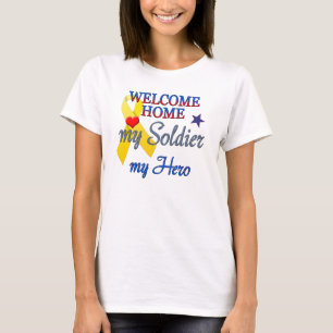Welkom thuis Mijn soldaat Mijn Hero T-shirt
