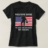 Welkom thuis Mijn zoon Soldaat Homecoming Reunion T-shirt (Design voorkant)