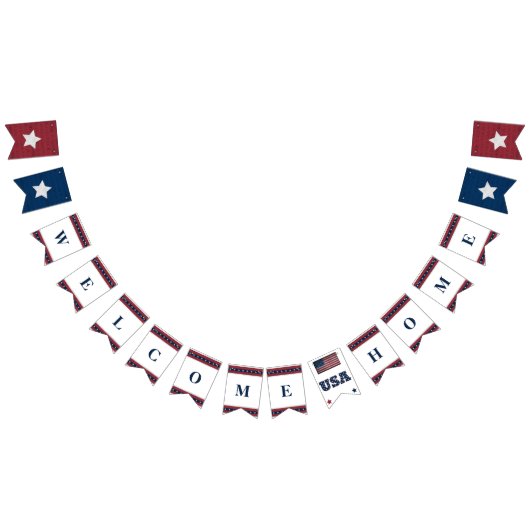 Welkom Thuis Militair Bunting Banner (Alle)