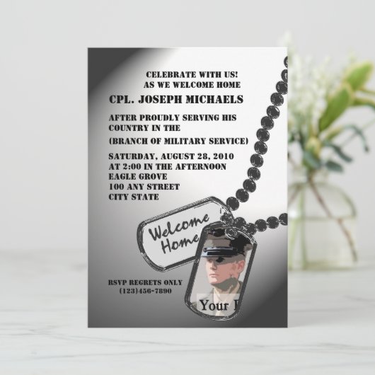 Welkom thuis / Militair Kaart (Staand voorkant)