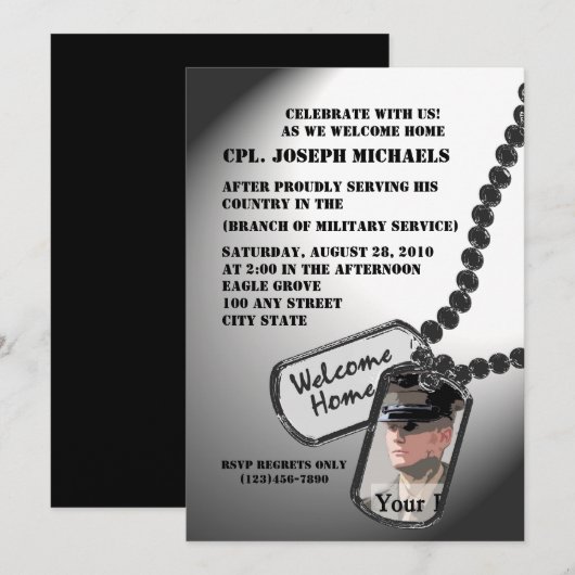 Welkom thuis / Militair Kaart (Voorkant / Achterkant)