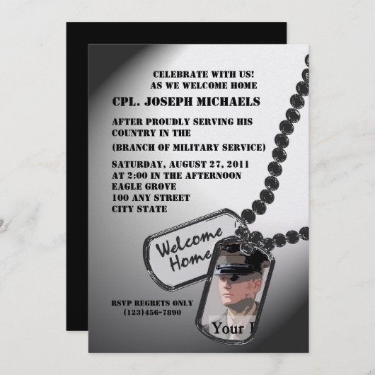 Welkom thuis / Militair Kaart (Voorkant / Achterkant)