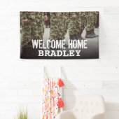 Welkom thuis | Militaire soldaat Spandoek (Insitu)