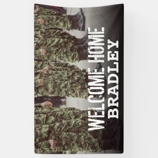 Welkom thuis | Militaire soldaat Spandoek (Verticaal)
