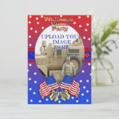 Welkom thuis Militaire uitnodiging (Staand voorkant)