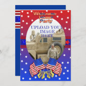 Welkom thuis Militaire uitnodiging (Voorkant / Achterkant)