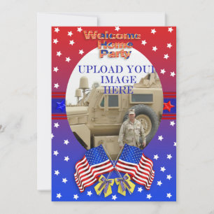 Welkom thuis militaire uitnodiging