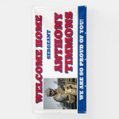 Welkom Thuis Militaire Vlag Spandoek (Verticaal)