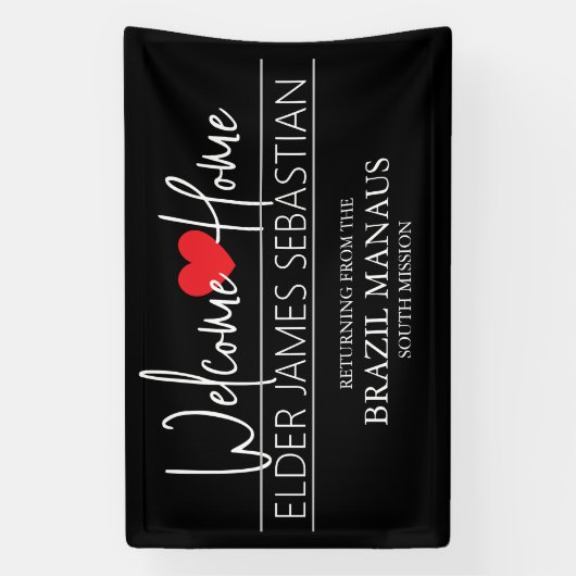 Welkom thuis Missionary Banner (Verticaal)