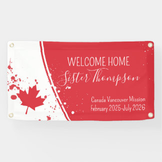 Welkom thuis Missionary Banner Red