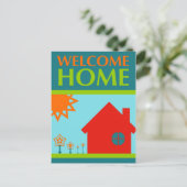welkom thuis ( mod crayola ) briefkaart (Staand voorkant)