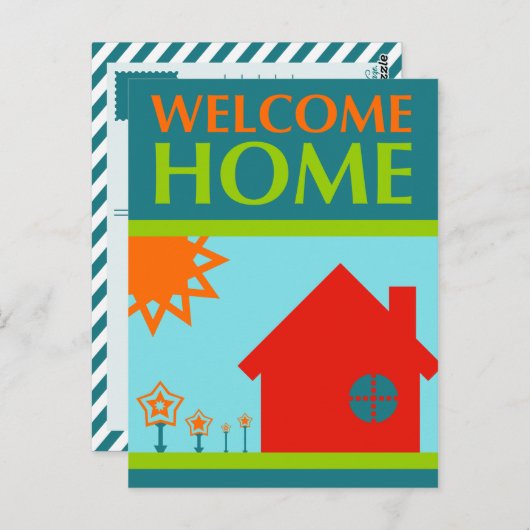 welkom thuis ( mod crayola ) briefkaart (Voorkant / Achterkant)
