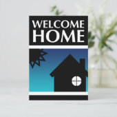 welkom thuis ( mod sunset ) kaart (Staand voorkant)