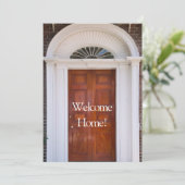 "Welkom thuis" Nieuw Home Wenskaart Kaart (Staand voorkant)
