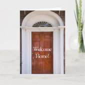 "Welkom thuis" Nieuw huis gevouwen Wenskaart Kaart (Voorkant)