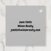 Welkom thuis - nieuwe thuisverkoper - Hartelijk da Bedankjes Labels (Achterkant)