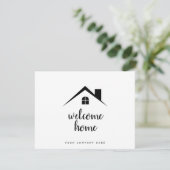Welkom thuis - onroerend goed kaart (Staand voorkant)