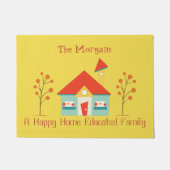 Welkom thuis opgeleide familie deurmat (Voorkant)