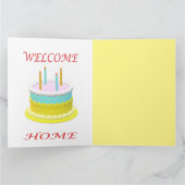 WELKOM THUIS PAARS EN GEEL ONTWERP KAART (Binnen)