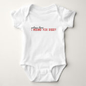 Welkom thuis papa (baby) romper (Voorkant)
