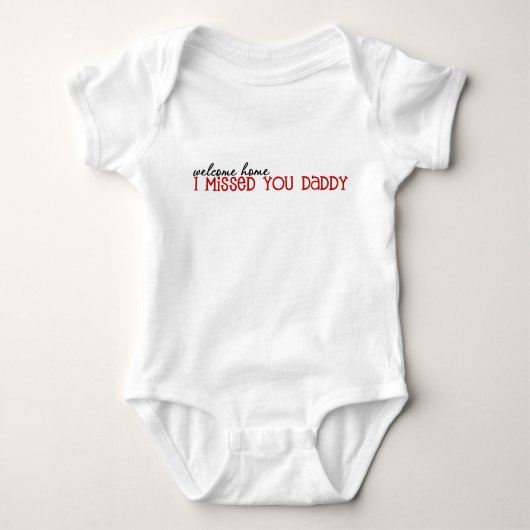 Welkom thuis papa (baby) romper (Voorkant)