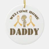 Welkom thuis papa keramisch ornament (Voorkant)