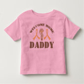 Welkom thuis papa kinder shirts (Voorkant)