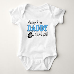 Welkom thuis papa met Dog Tags Romper