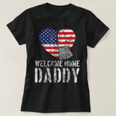Welkom thuis Papa Militaire Matching Homecoming Gi T-shirt (Design voorkant)