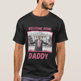 Welkom thuis papa Retro  Witte Huis T-shirt