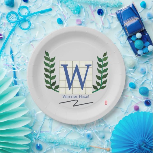 Welkom thuis papieren bordje (Feest)