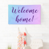 "Welkom thuis!" Pastel Ombre Banner (Insitu)