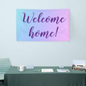 "Welkom thuis!" Pastel Ombre Banner (Beurs)