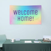 Welkom thuis! Pastel Rainbow Banner (Beurs)