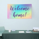Welkom thuis! Pastel Rainbow Banner (Beurs)
