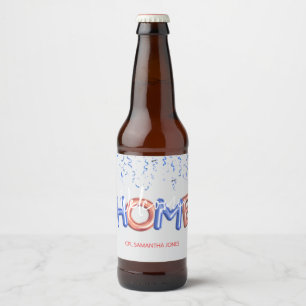 Welkom Thuis Patriottische Militaire Held Feest Bier Etiket