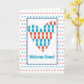 Welkom thuis patriottische plek in het hart, onder kaart (Gele Bloem)