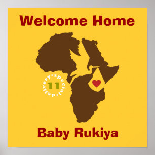 Welkom thuis Poster - Ethiopië