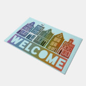Welkom thuis Rainbow Holland Amsterdam Colorful Deurmat (Schuin)